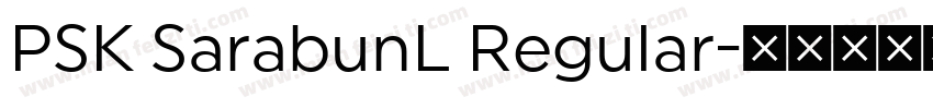 PSK SarabunL Regular字体转换